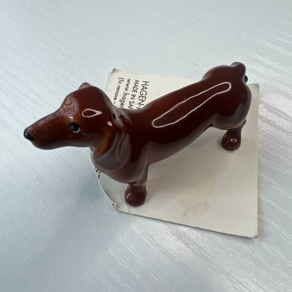 🐶 Hagen-Renaker Dachshund Figurine, Retired Miniature #03397 - Picture 2 of 4